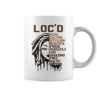 Locd Hair Pride Celebration Black History Month Black Queen Coffee Mug - Seseable