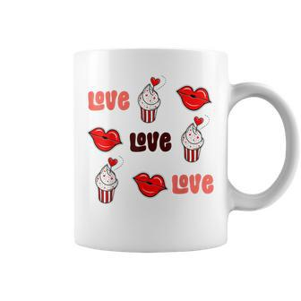 Love Happy Valentines Day Heart Couple Men Women Cute Coffee Mug - Seseable