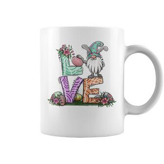 Love Teacher Life Easter Gnome Egg Hunting Basket Coffee Mug - Seseable