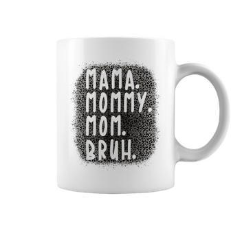 Ma Mama Mom Bruh Leopard Gray Pattern Coffee Mug - Thegiftio UK