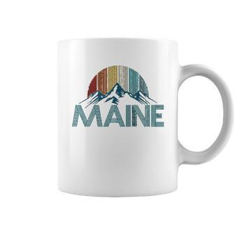 Maine Vintage Retro Mountains Souvenir Gift Coffee Mug - Thegiftio UK