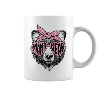 Mama Bear Leopard Sunglasses Headband Mothers Day Mom Mommy Coffee Mug | Mazezy