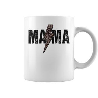 Mama Lightning Bolt Leopard Cheetah Print Mothers Day Coffee Mug - Thegiftio UK