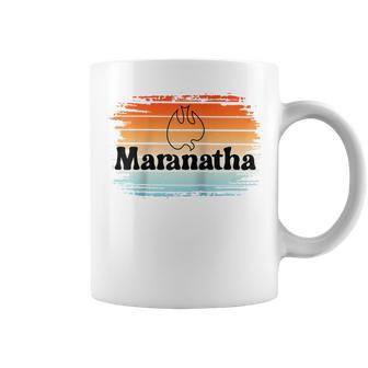 Maranatha Retro Dove Christian Revolution Jesus People Coffee Mug | Mazezy