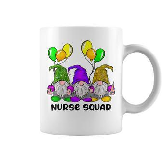 Mardi Gras Gnomes Nurse Squad Love Mardi Gras Gnome Coffee Mug - Seseable