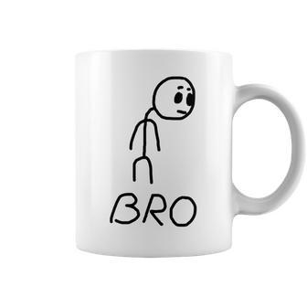 Meme Stickman Funny Bro Coffee Mug | Mazezy