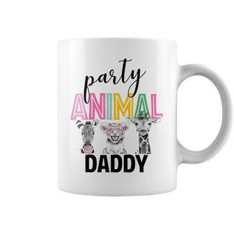 Mens Birthday Zoo Party Animal Daddy Funny Safari Birthday Party Coffee Mug - Seseable