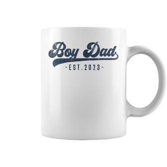 Mens Boy Dad Est 2023 Boy Dad To Be Gifts New Daddy Coffee Mug - Thegiftio UK