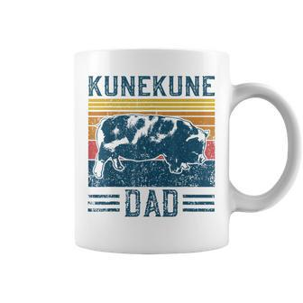 Mens Farming Breed - Vintage Kunekune Pig Dad Coffee Mug - Seseable