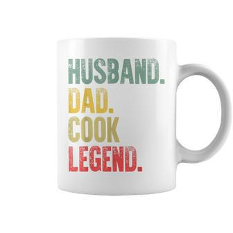 Mens Funny Vintage Husband Dad Cook Legend Retro Coffee Mug - Seseable