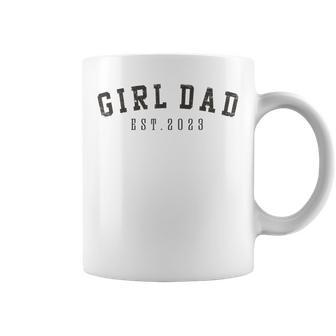 Mens Girl Dad Est 2023 Dad To Be Gifts Fathers Day New Baby Girl Coffee Mug - Thegiftio UK