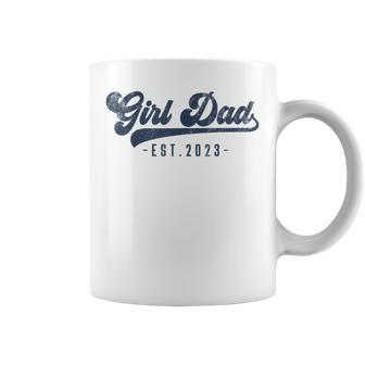 Mens Girl Dad Est 2023 Girl Dad To Be Gifts New Daddy Coffee Mug - Thegiftio UK