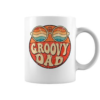 Mens Groovy Dad 70S Aesthetic Nostalgia 1970S Retro Dad Coffee Mug - Seseable