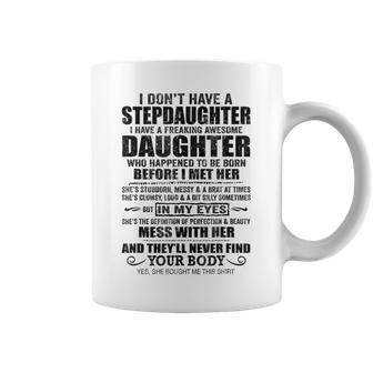 Mens Step Dad Fathers Day Bonus Dad Gift From Wife Son Daughter Coffee Mug | Mazezy