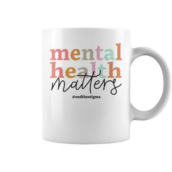 Mental Health Matters Awareness Retro Psychologist Women Coffee Mug | Mazezy