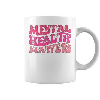 Mental Health Matters Groovy Psychologist Therapy Squad Coffee Mug | Mazezy