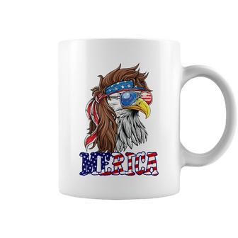 Merica Mullet Eagle Independence Day Coffee Mug - Thegiftio UK