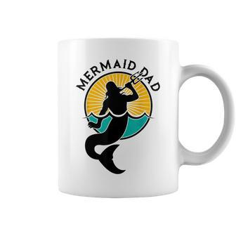 Mermaid Dad Daddy Party Funny Cute Papa Father Gift For Mens Coffee Mug | Mazezy
