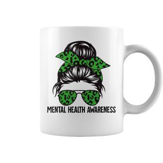Messy Bun Mental Health Awareness Mental Health Matters Coffee Mug | Mazezy