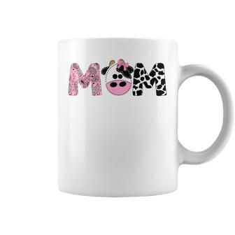 Mom Of The Birthday For Girl Cow Farm Birthday Cow Mommy 1St Coffee Mug - Thegiftio UK