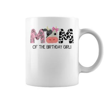 Mom Of The Birthday For Girl Cow Farm Birthday Cow Mommy 1St Coffee Mug | Mazezy