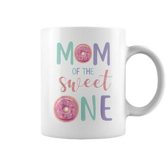 Mom Of The Sweet One Donut Themed First Birthday Party Coffee Mug | Mazezy