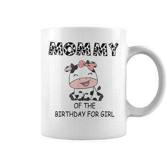 Mommy Of The Birthday For Girl Cow Farm First Birthday Cow Coffee Mug | Mazezy