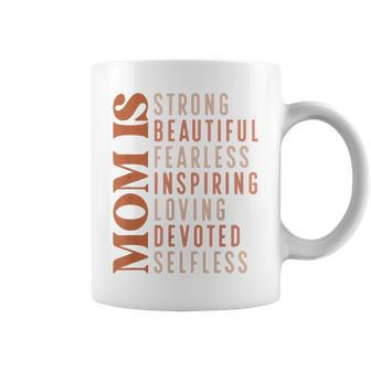 Moms Strong Beautiful Blessed Mama Happy Mothers Day Coffee Mug | Mazezy