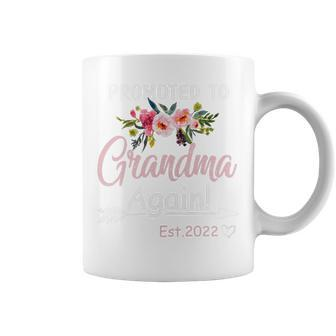 Mother Womens Promoted To Grandma Again 2022 Mothers Day Mom Coffee Mug - Monsterry AU