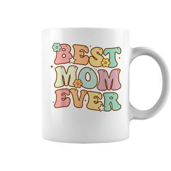 Mothers Day Best Mom Ever Groovy From Daughter Son Mom Kids Coffee Mug | Mazezy