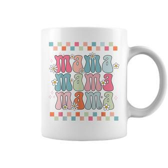 Mothers Day Retro Groovy Mama Matching Family Party Women Coffee Mug | Mazezy
