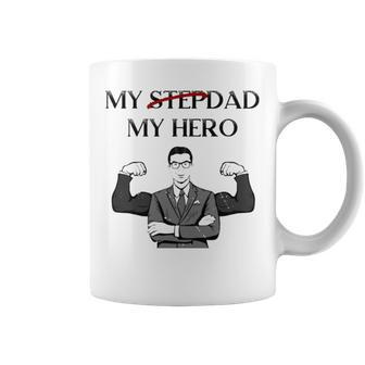 My Stepdad Is My Hero Step Dad Coffee Mug | Mazezy UK