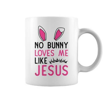 No Bunny Loves Me Like Jesus Easter Rabbit Funny Christian Coffee Mug | Mazezy