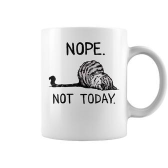 Nope Not Today Tabby Cat Coffee Mug | Mazezy