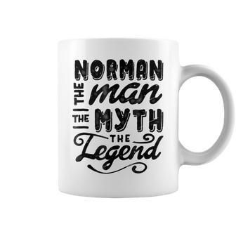 Norman The Man Myth Legend Gift Ideas Men Name Gift For Mens Coffee Mug - Seseable