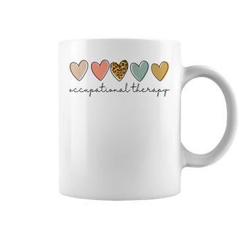 Occupational Therapist Leopard Heart Occupational Therapy Coffee Mug | Mazezy