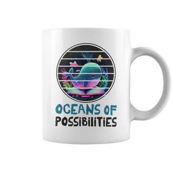 Oceans Of Possibilities Summer Reading 2023 Retro Vintage Coffee Mug | Mazezy