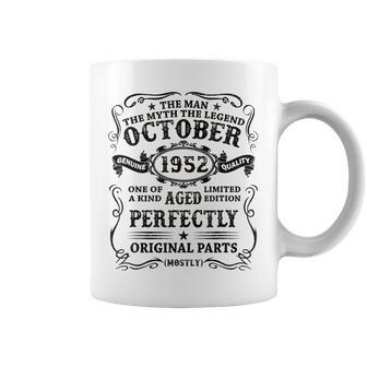 October 1952 The Man Myth Legend 70 Year Old Birthday Gift Coffee Mug - Seseable