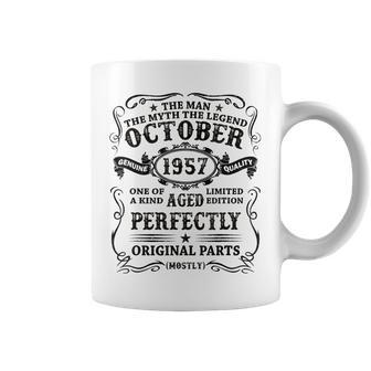 October 1957 The Man Myth Legend 65 Year Old Birthday Gift Coffee Mug - Seseable