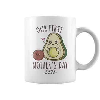 Our First Mothers Day 2023 Cute Avocado Mom Coffee Mug | Mazezy AU