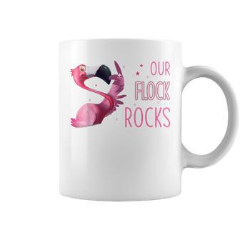 Our Flock Rocks Flamingo Mothers Day Funny Gift Coffee Mug - Thegiftio UK