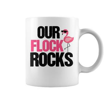Our Flock Rocks Flamingo Mothers Day Teacher Gift Coffee Mug - Thegiftio UK