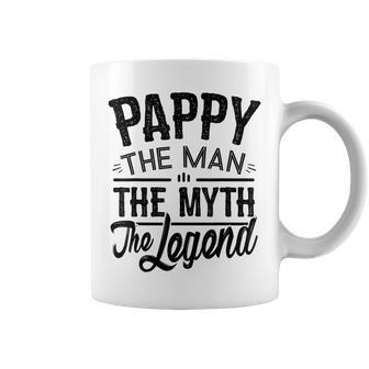 Pappy From Grandchildren Pappy The Myth The Legend Gift For Mens Coffee Mug - Seseable