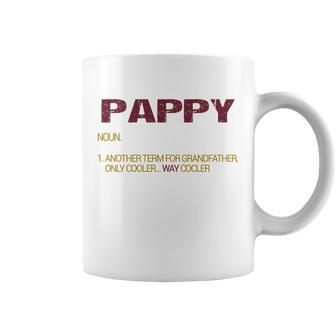 Pappy Funny Grandfather Definition Distressed Retro Men Gift Coffee Mug - Thegiftio UK