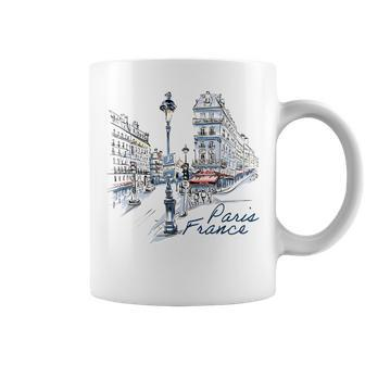 Paris France Souvenir Gift Streets Of Paris Coffee Mug | Mazezy