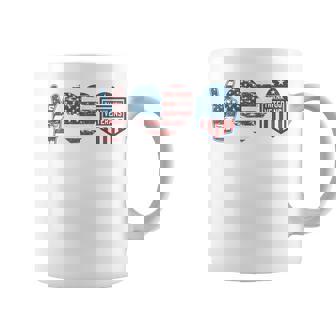 Peace Love Thank You Veterans Day Veteran Men Women Kids Coffee Mug - Seseable