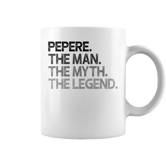 Pepere The Man The Myth Legend Gift Coffee Mug - Seseable