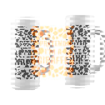 Pretend Im A Giraffe Funny Giraffe Halloween Men Women Kids Coffee Mug - Thegiftio