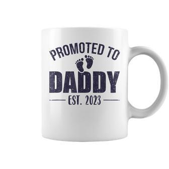 Promoted To Daddy Est 2023 For Dad New Baby Coffee Mug | Mazezy
