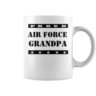 Proud Air Force Grandpa T Usa Patriotic Military Gift For Mens Coffee Mug | Mazezy